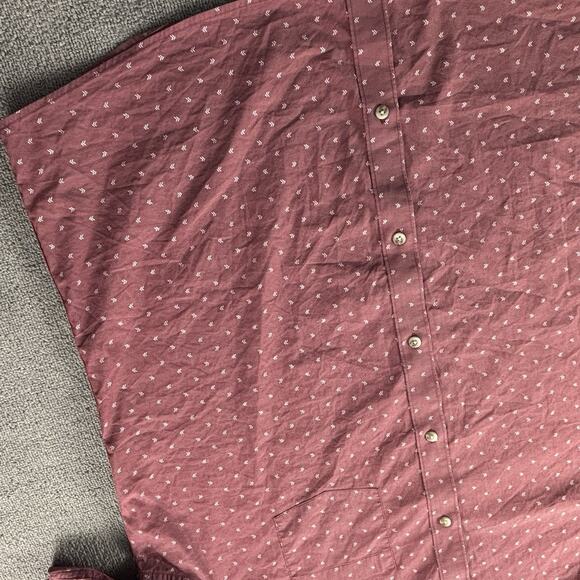 Travis Mathew Shirt Adult 2XL XXL Red Button Up Short Sleeve Golf Casual Men's - Picture 5 of 14